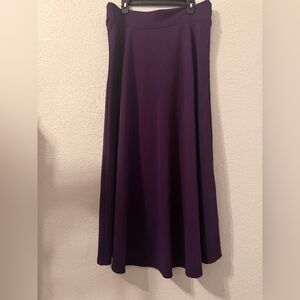 Moa Collection Rich Purple A-Line Maxi Skirt size 2XL